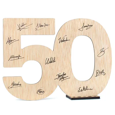 Números en madera